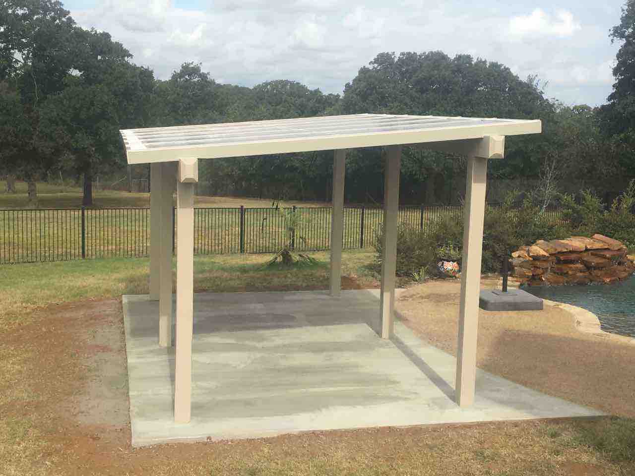 Free Standing Solar Pergola with 385 KW Solar Panels